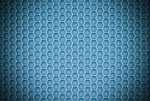 abstract cyan honeycomb sharp background with vignette photo