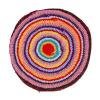Traditional Russian round knit Mat handmade photo