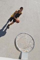 vista de baloncesto de la calle foto