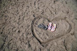 romance on beach photo