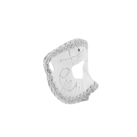 Fantasy mask cutout, Png file