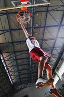 vista del juego de baloncesto foto