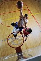 vista del juego de baloncesto foto