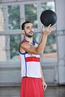 vista del juego de baloncesto foto