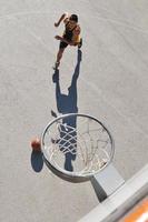 vista de baloncesto de la calle foto