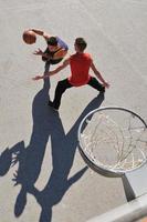 vista de baloncesto de la calle foto