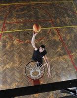 vista del juego de baloncesto foto