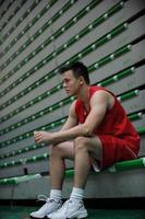 retrato de jugador de baloncesto foto