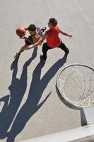 vista de baloncesto de la calle foto