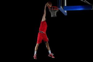 jugador de baloncesto en acción foto