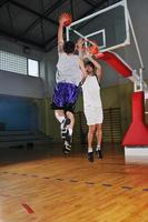 vista de competencia de baloncesto foto