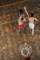 vista del juego de baloncesto foto