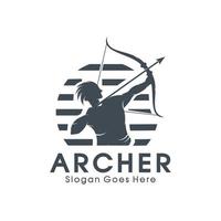 Arrow archery vector logo