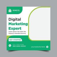 Digital Business Marketing Banner for Social Media post Template Pro vector
