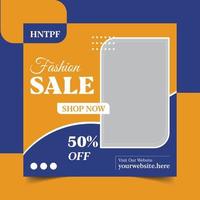 Social Media post fashion sale or banner template post pro vector