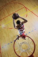 vista del juego de baloncesto foto