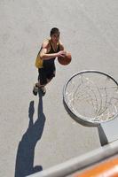 vista de baloncesto de la calle foto