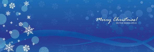 Merry Christmas web banner template with sparkling snow light, sales and offers vector