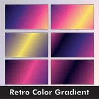 Retro Colorful Gradient Background vector