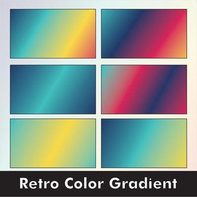 Retro Colorful Gradient Background