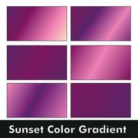 Sunset Color Gradient Pallet Design vector