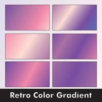 Retro Colorful Gradient Background vector