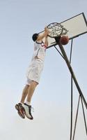 vista del jugador de baloncesto foto