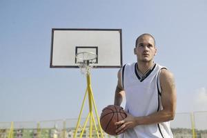 vista del jugador de baloncesto foto