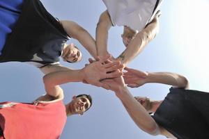 equipo de jugadores de baloncesto foto