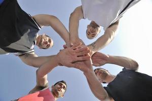 equipo de jugadores de baloncesto foto