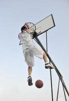 vista del jugador de baloncesto foto