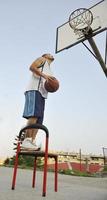 vista del jugador de baloncesto foto