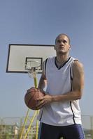 vista del jugador de baloncesto foto