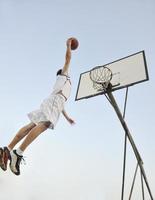 vista del jugador de baloncesto foto