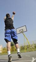 vista del jugador de baloncesto foto