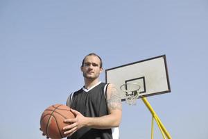 vista del jugador de baloncesto foto