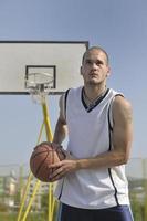 vista del jugador de baloncesto foto