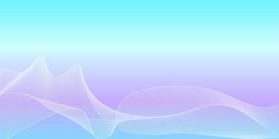 Holographic neon abstract background in blue pink green soft pastel colors with dynamic waves. vector