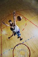 vista del juego de baloncesto foto