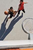 vista de baloncesto de la calle foto