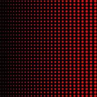 Red dots halftone on black background. Red halftone dots. Eps10 vector