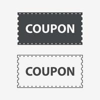 Coupon icons. Discount Coupons Tickets Card. Coupon for web design. Eps10 vector