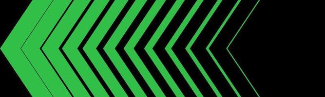 Green Arrow in a row. Arrows Green on Black background. Arrows vector icons. Arrow icon. Eps10