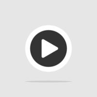 Button Play. Play button vector icon for web site. Play button. Eps10