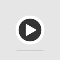 Button Play. Play button vector icon for web site. Play button. Eps10