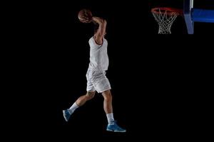 jugador de baloncesto en acción foto