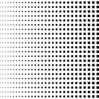 Halftone black squares. Repeat straight squares. Halftone pattern. Vector illustration