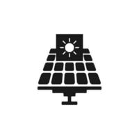 Solar panels isolated. Icon solar panels. Icon for web design in flat style. Eps10 vector