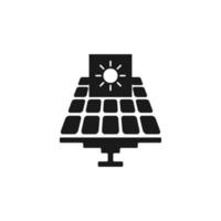 Solar panels isolated. Icon solar panels. Icon for web design in flat style. Eps10 vector