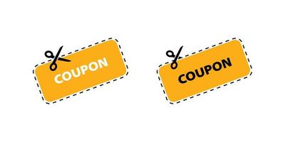 Coupon vector icon. Vector Discount Coupons icons. Coupon icons in flat design. Eps10